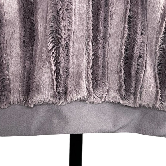 The North Face Extra Fuzzy Quarter Snap Pullover Gray Hooded Jacket - Picture 9 of 15